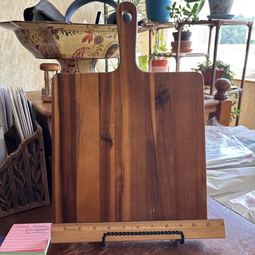 Vintage Wood Cutting Board Hanger Craft Cheese Bread charcuterie